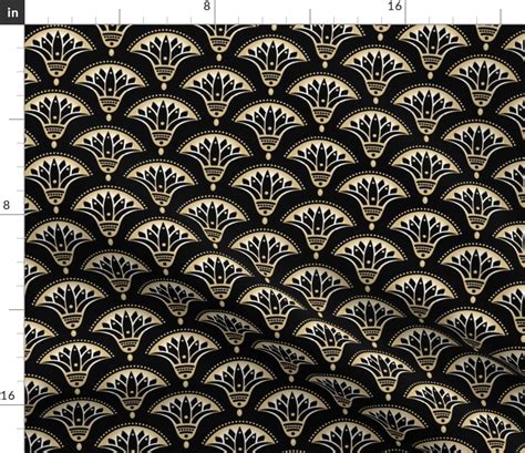 metallic gold infused ancient egyptian fabric|Art Deco Egyptian Lotus Metallic Gold Fabric .